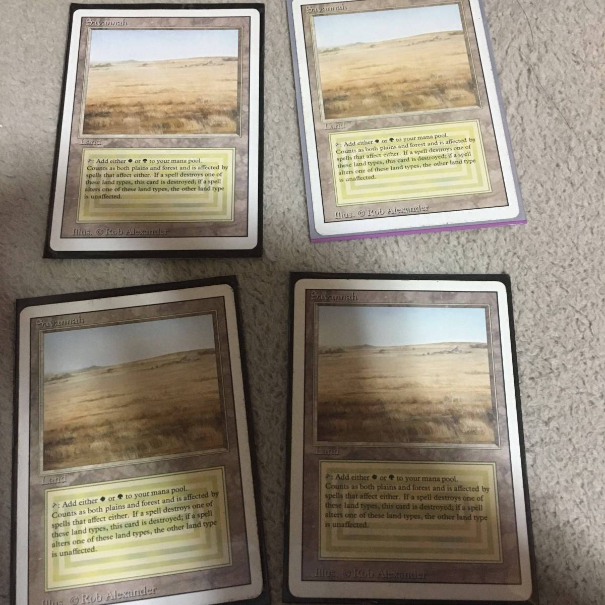 ☆MTG・英語版・リバイズド・Savannah マジック：ザ 4枚セット 