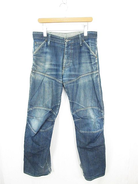ジースター G-STAR RAW デニム パンツ ボタンフライ 34 ブルー W34 