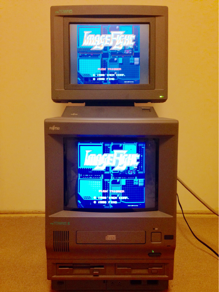 FM TOWNS デスクトップPC CRTモニター付き 希少】 FM TOWNS 用 液晶 RGB モニター ディスプレイ FM TOWNS