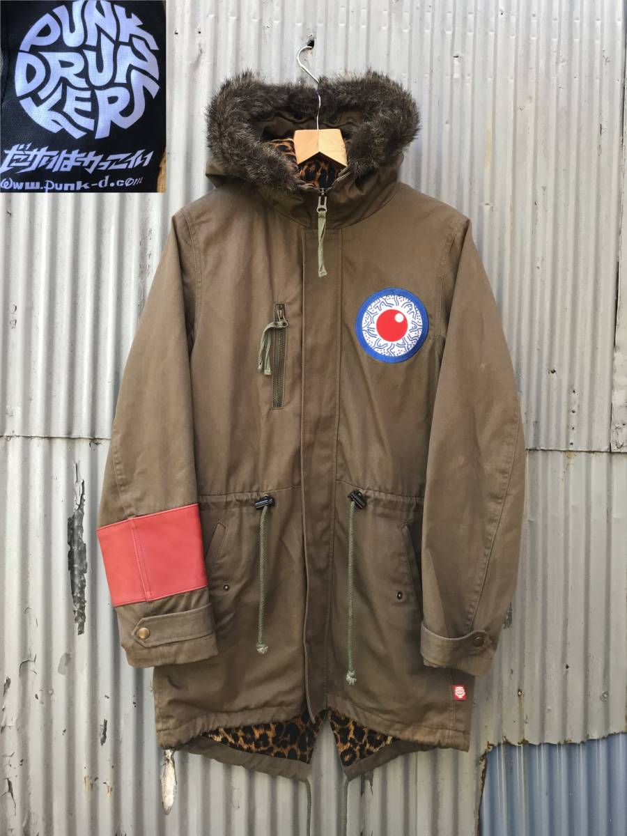 希少！PUNK DRUNKERS パンクドランカーズ 目玉 モッズコート レザー使
