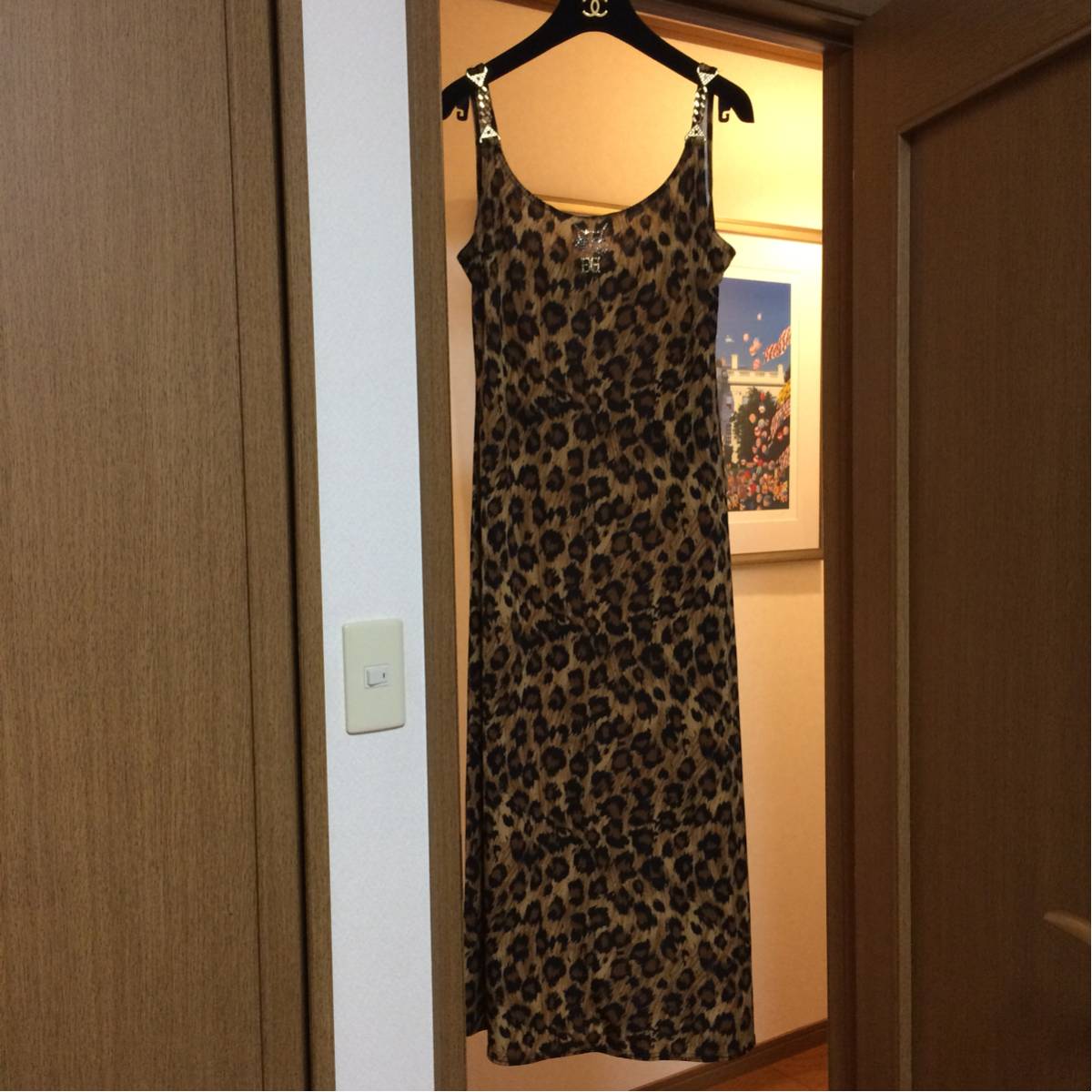 伊太利屋 ヒョウ柄 ロング ワンピース アニマル
