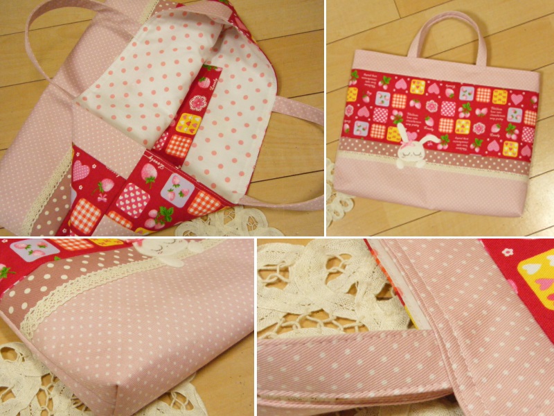 ハンドメイド♪ レッスンバッグ 上靴入れ 巾着（お弁当・コップ 体操着