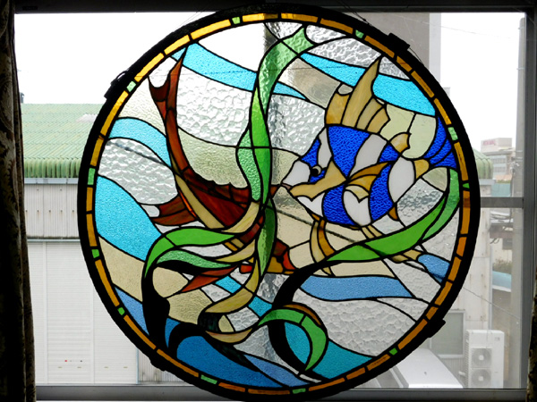 大正から昭和初期の和のステンドグラス 役立た 