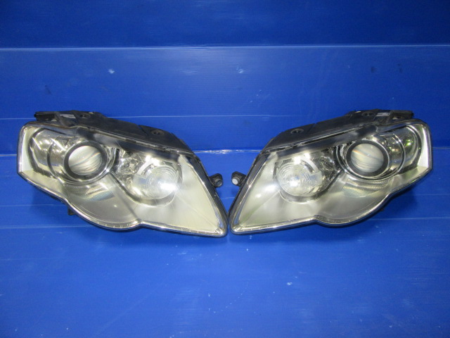 3C フォルクスワーゲン パサート 前期 純正左右ヘッドライト HID 3CBVY 3CAXX 3CAXZF 小ジャンク