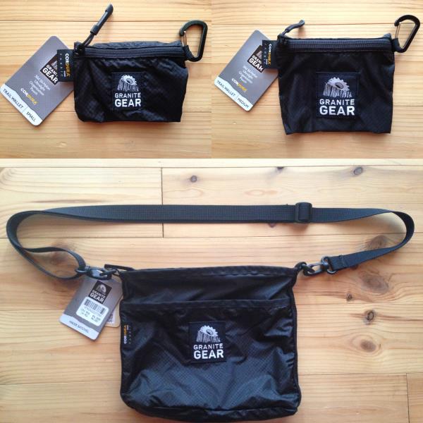 生産終了品!! 3点SET ★ GRANITE GEAR HIKER SATCHEL ＋ TRAIL WALLET S/M 黒 ★ グラナイトギア サコッシュ ポーチ バッグ omm mma 山と道_1
