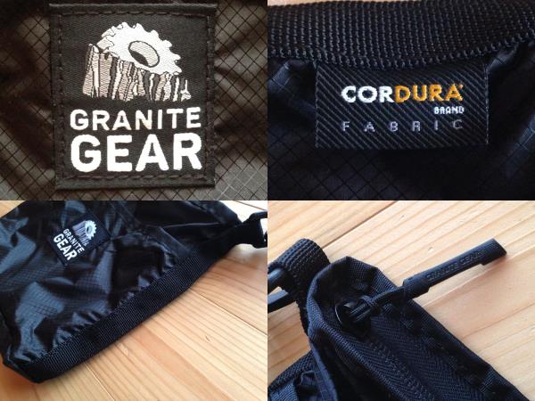 生産終了品!! 3点SET ★ GRANITE GEAR HIKER SATCHEL ＋ TRAIL WALLET S/M 黒 ★ グラナイトギア サコッシュ ポーチ バッグ omm mma 山と道_6