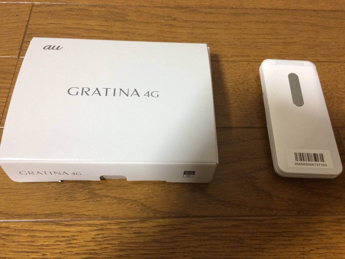 大特価品 【新品・SIMフリー・保証書有】au GRATINA 4G KYF31 ホワイト 