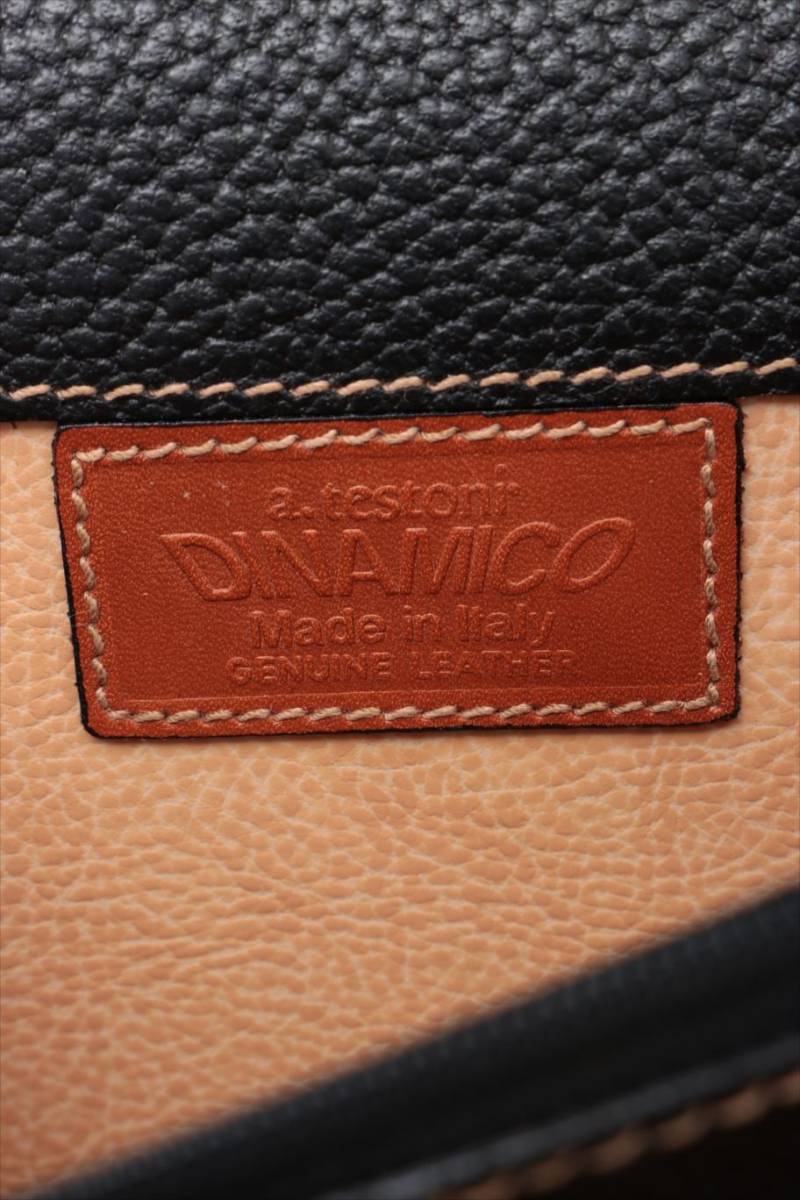 良品 ア・テストーニ a.testoni DINAMICO レザー クラッチバッグ