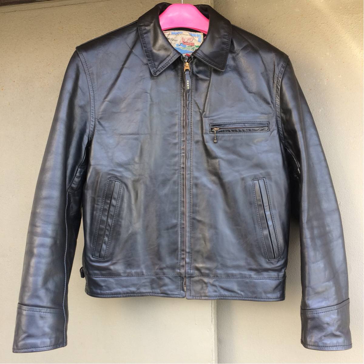 AERO LEATHER エアロレザー ハイウェイマン ホースハイド 茶芯 38 