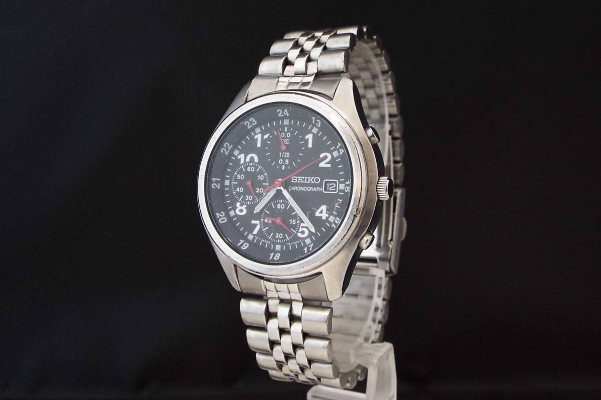 SEIKO セイコー/クロノグラフ/クオーツ/メンズ腕時計/デイト/7T92-0CH0 