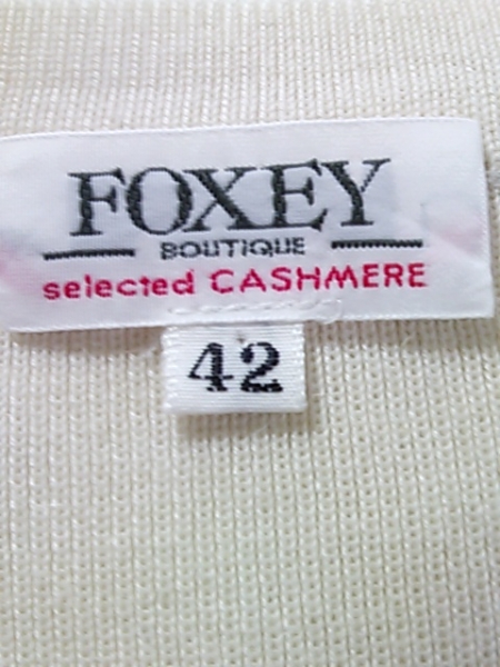 フォクシー カーディガン 42 レディース アイボリー FOXEY