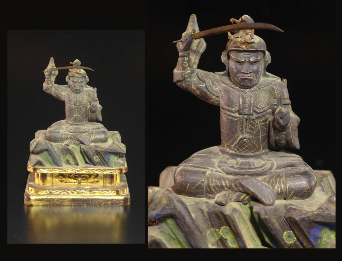 仏像　玉眼　木彫　江戸時代　骨董品　古美術 玉眼 仏像 仏教美術 江戸期 木造 木彫 ○仏教美術 立像 阿弥陀如来像