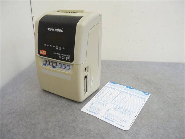 MAX/マックス☆タイムレコーダー 打刻機 TIMEROBO タイムロボ☆ER-231S