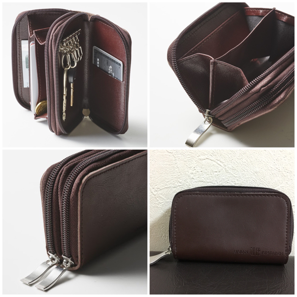 新品 未使用 未開封 アーバンリサーチ コインケース キーケース ICカード入れ ダークブラウン 財布 小銭入れ 定期入れ 旅行 出張