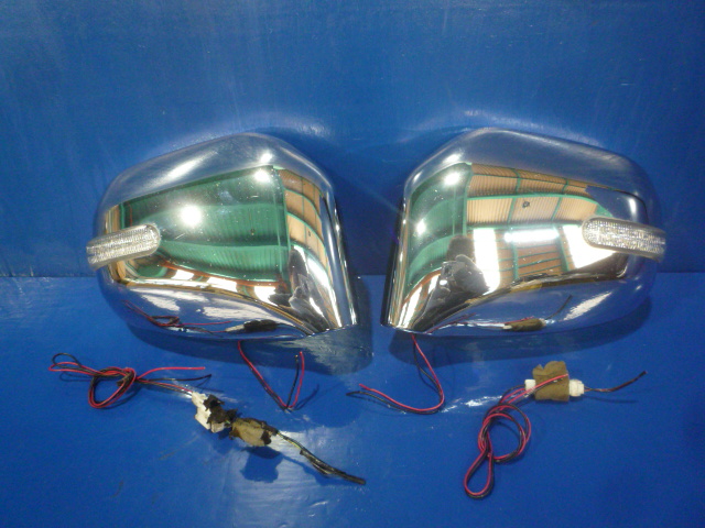 トッポ H82A E'SAM メッキ LED ウインカー付き ドアミラーカバー 点灯OK●17023733三J1904●