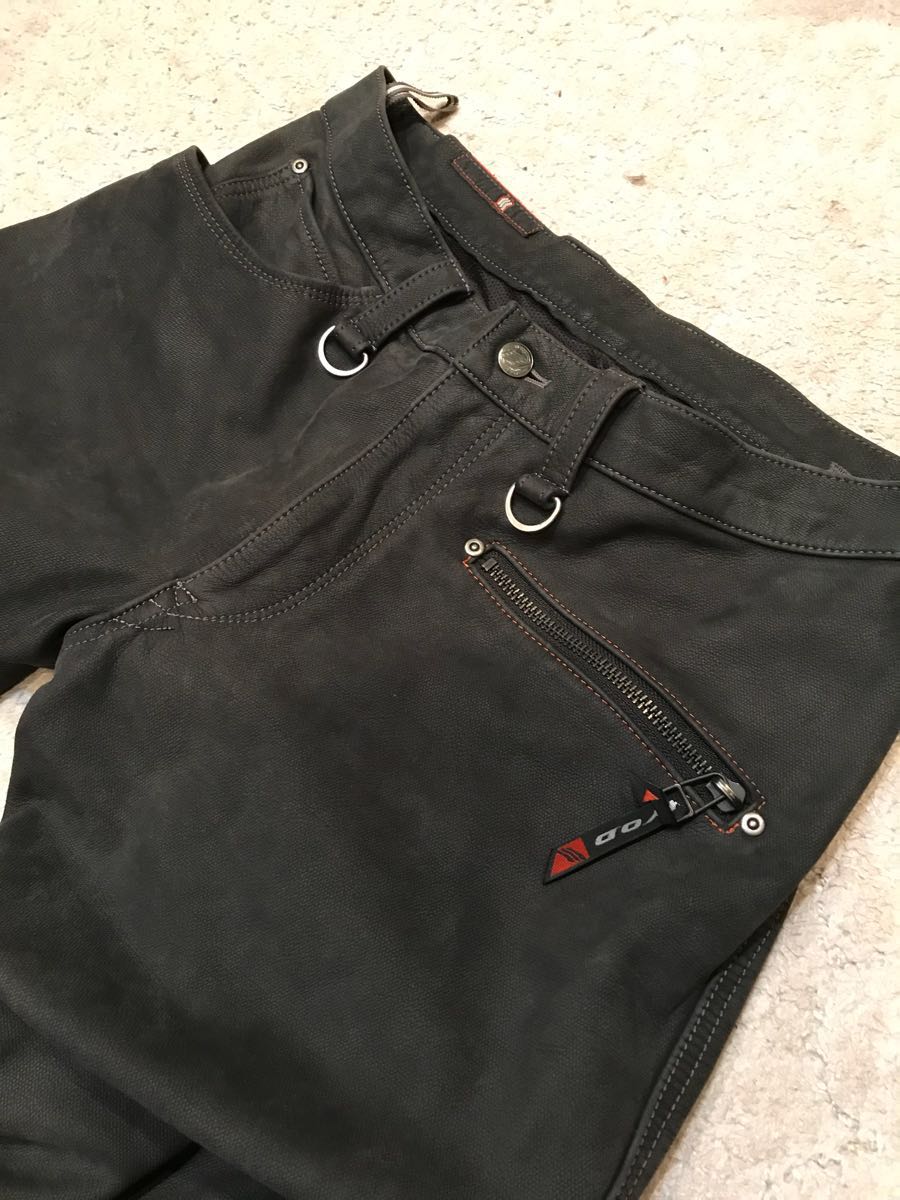 HYOD スマートレザーD3O RIDE PANTS AGED-BLACK 36インチ 中古美品 艶無し黒 秋冬用
