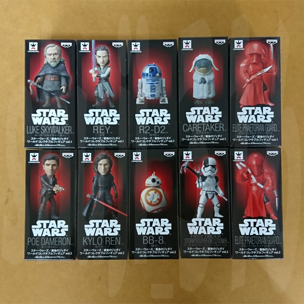 ポスター付 バンプレスト スター ウォーズ 最後のジェダイ ワールドコレクタブルフィギュア Vol 1 2 全10種セット スター ウォーズシリーズ 売買されたオークション情報 Yahooの商品情報をアーカイブ公開 オークファン Aucfan Com