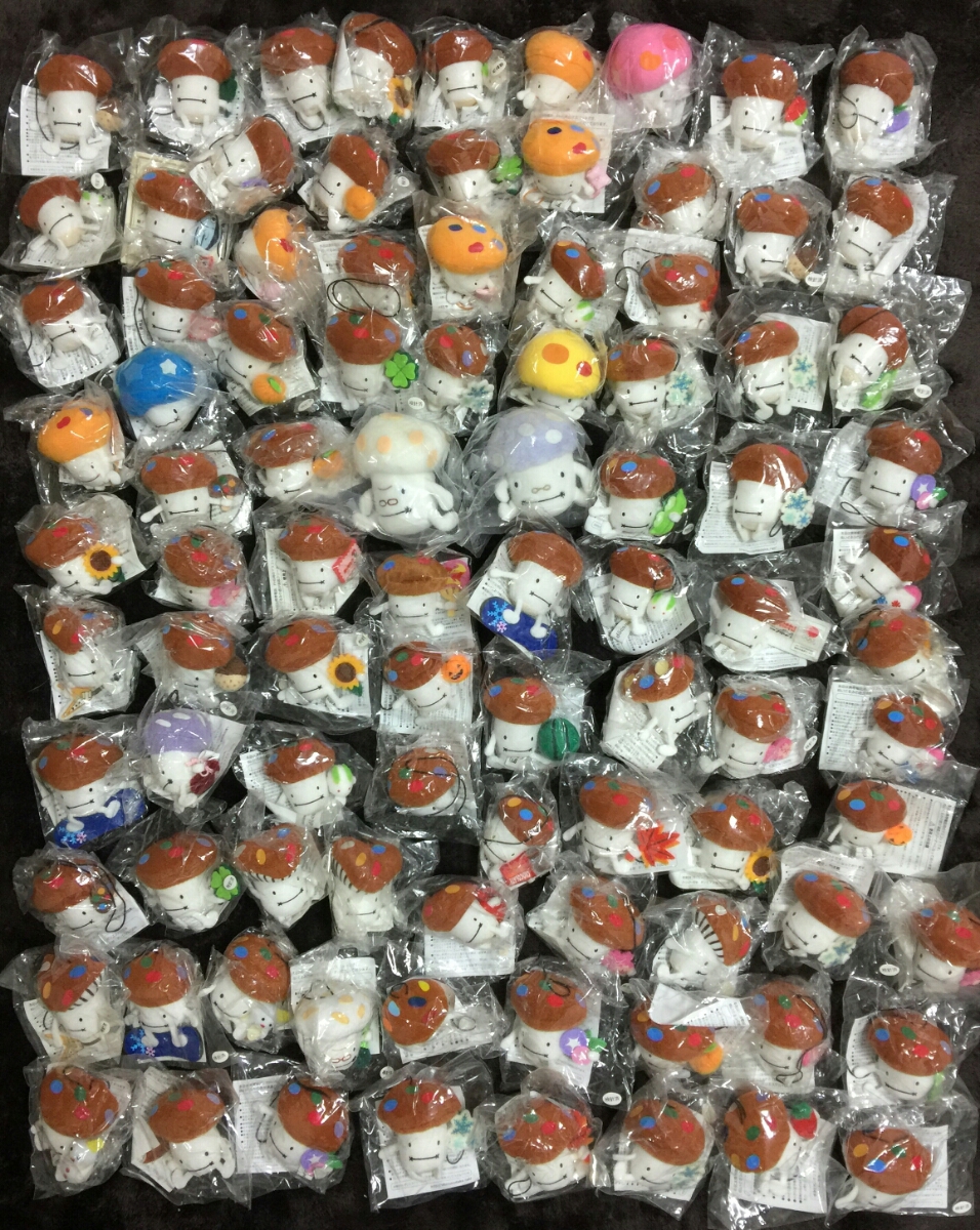 ドコモダケ ストラップ マスコット ぬいぐるみ 大量 セット 約92個！ ドコモダケ マスコット ストラップ大量セット ぬいぐるみ