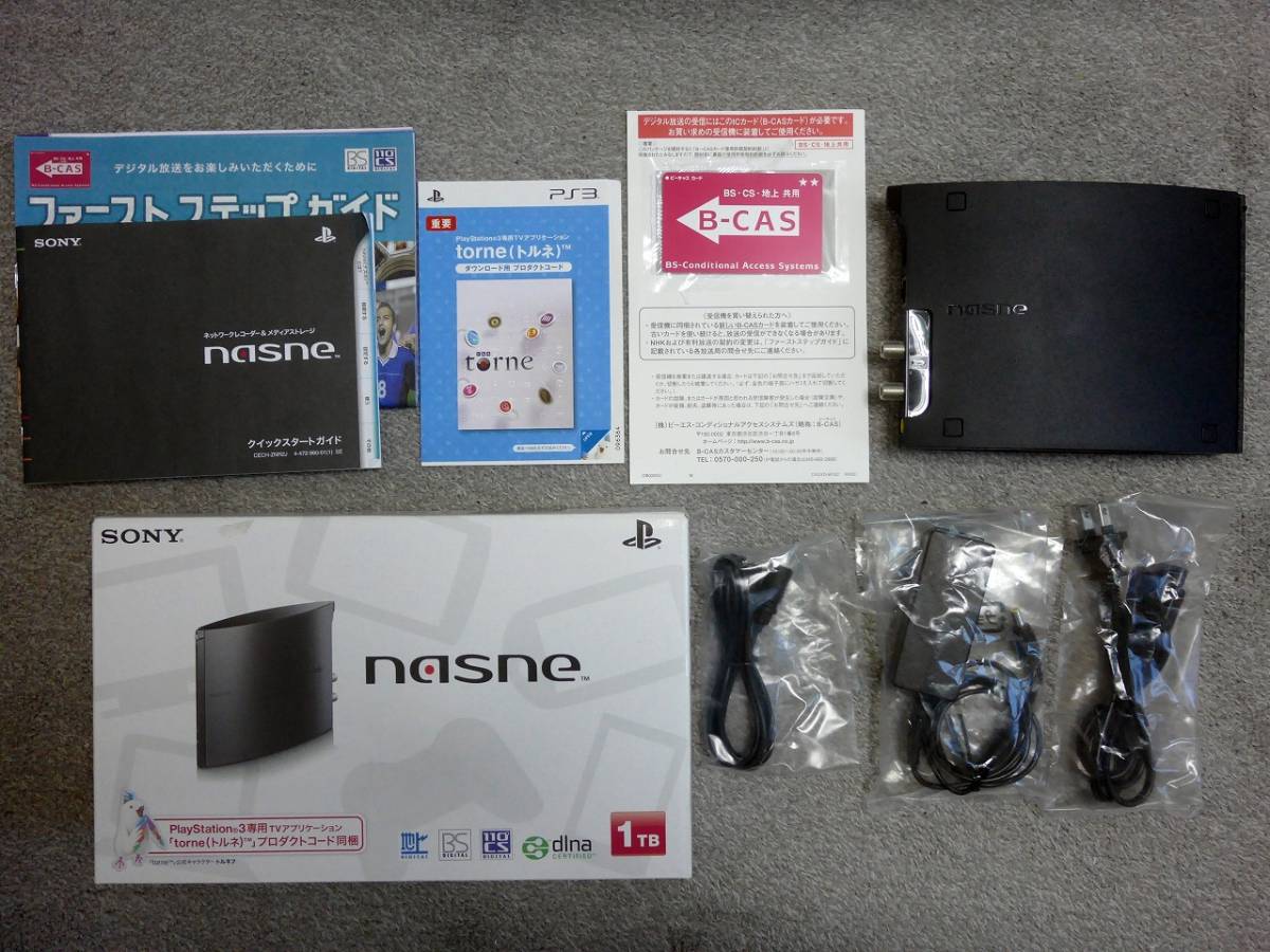 SONY nasne 1TB CECH-ZNR2J PS3 PS4 VITA 対応 ネットワークレコーダー