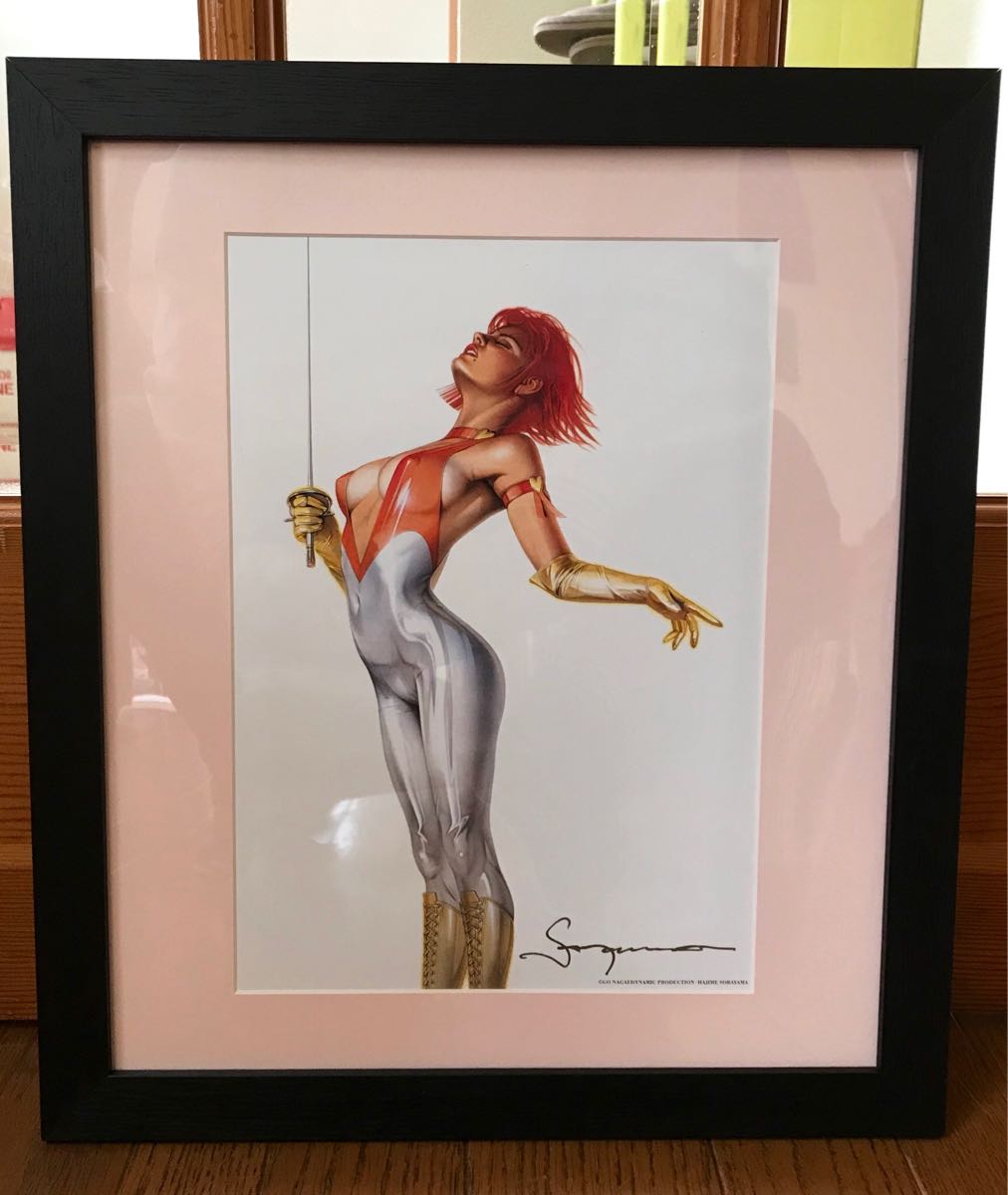 空山基 キューティーハニー リトグラフ サイン入り 希少品(サイン