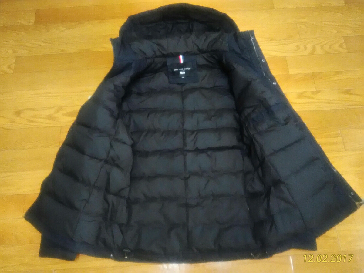 新品同様】cloud and avantge フード付ダウンジャケット 2XL→通常L-XL 