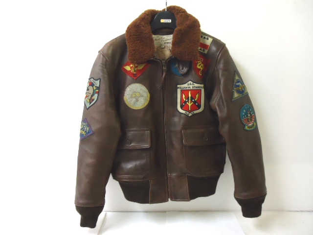 067-132△AVIREX アヴィレックス　G-1 ジャケット　トップガンモデル　サイズL　※中古