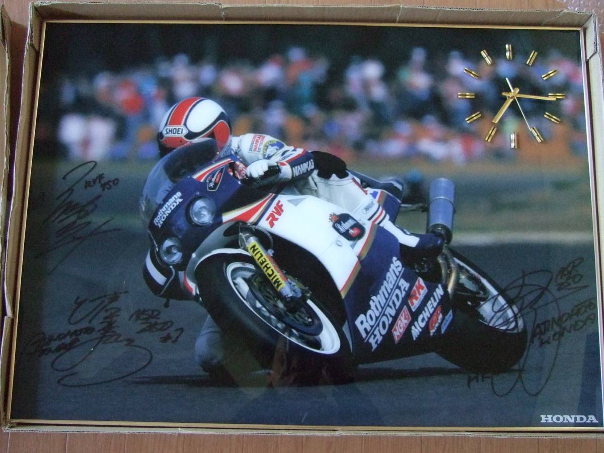 NSR250(MC18、MC21)オリジナルメーターパネルセット☆CBR、RVFの通販 RVF750　レーサー　パネル時計　サイン入り　NSR250