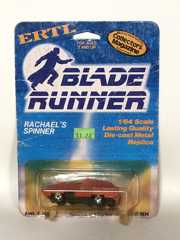 ERTL 1982 ブレードランナー レイチェル スピナー ダイキャスト ミニカー 未開封 BLADE RUNNER RACHAEL’S SPINNER
