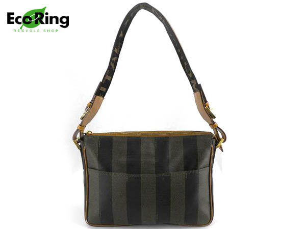 1円 フェンディ ペカン柄 PVC セミショルダーバッグ CP758