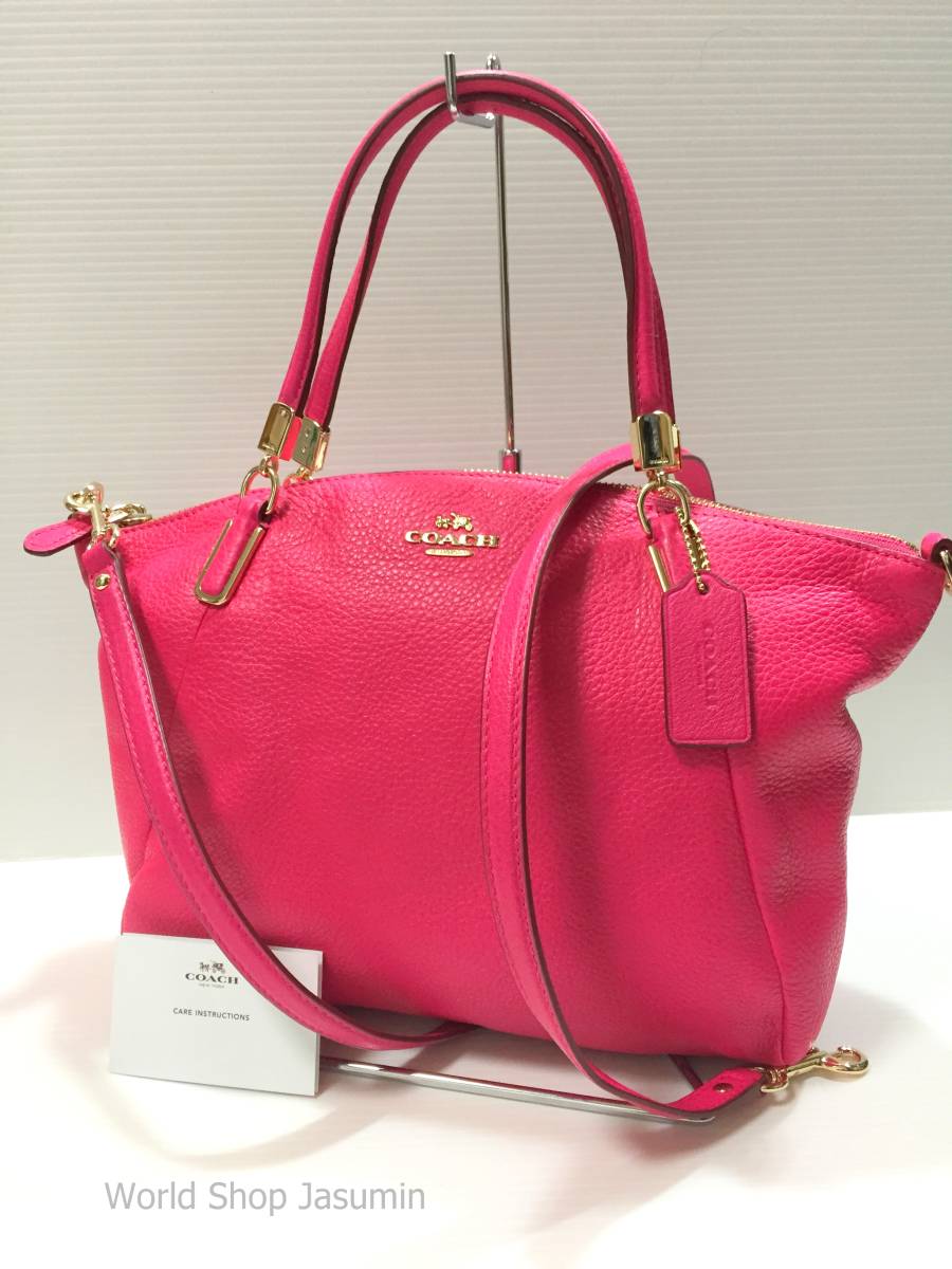 新製品 新品1円本物★コーチバッグ★ペプルトレザー 2Way 斜めがけ ショルダー サッチェル 1点