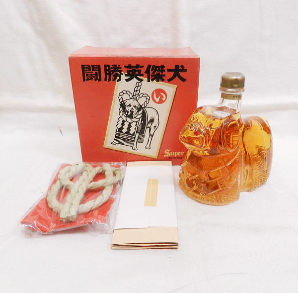 古酒 □古酒 スーパーニッカ 闘勝英傑犬 干支ボトル 戌年 600ml 43 古酒 □古酒 スーパーニッカ 闘勝英傑犬 干支ボトル 戌年 600ml 43