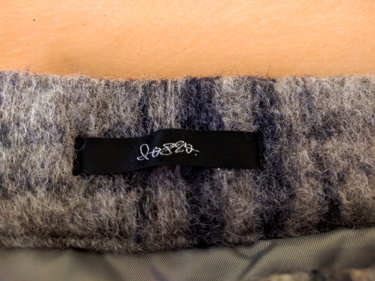 未使用品！アーバンリサーチ　ロッソ　冬用　チェック　ロングスカート　グレー