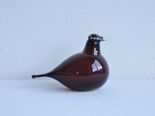 イッタラ　バード　リトルターン　クランベリー　置物　美品 □イッタラ iittala *Birds by Oiva Toikkaバードバイオイバトイッカ