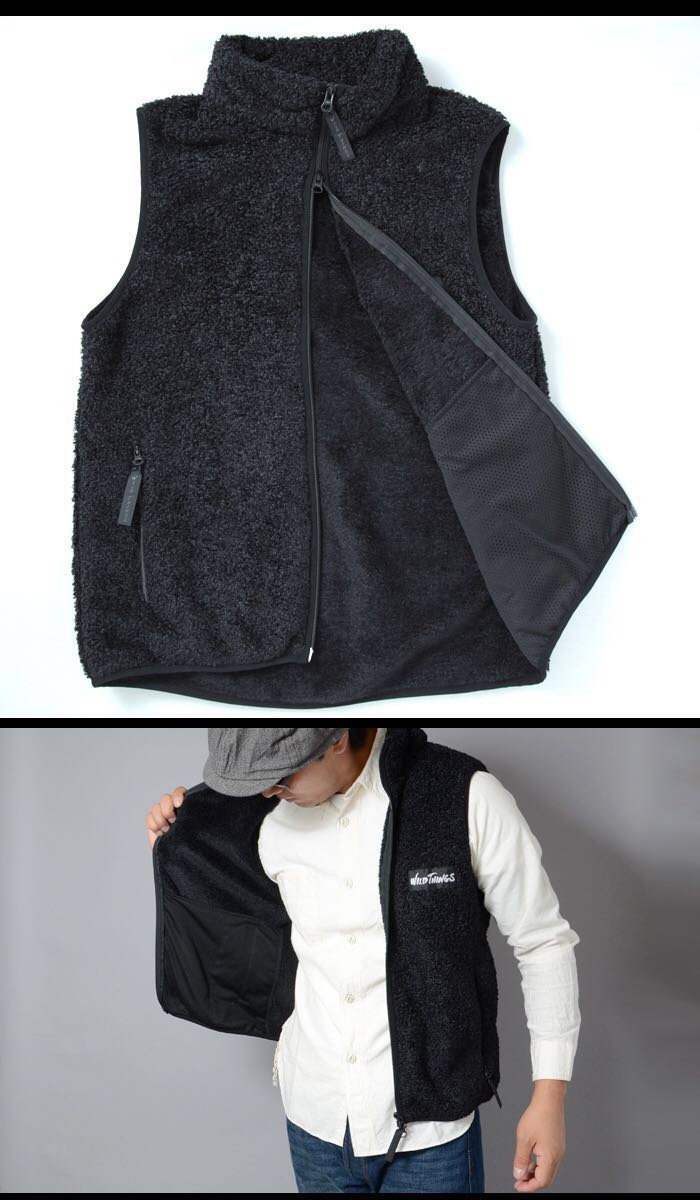 WILDTHINGS ワイルドシングス MONSTER FLEECE VEST モンスターフリースベスト / エヌハリウッド エンジニアードガーメンツ ロンハーマン