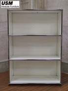 送料込/USMハラー/haller/キャビネット/シェルフ/1列3段/家具 ◇展示品◇ USM Haller System USMハラーシステム 1列3段 キャビネット