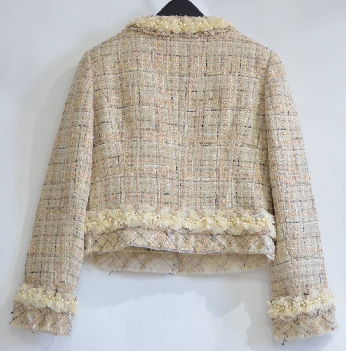 Rene ルネ コサージュ 付 ツイード ジャケット Y-20915B