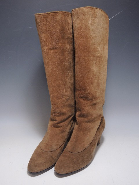 906/☆ベーロクロイオ ロングブーツ ブラウン 茶 イタリア製 VERO CUOIO
