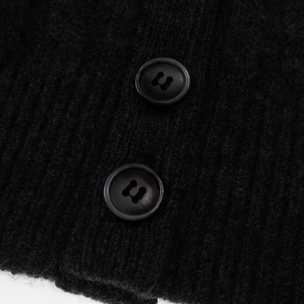 新品★定価4.1万 Cenacolo 大丸松坂屋 上質カシミヤ100％ 日本製 最高級 ケーブルカーディガン ニット グレー L 正規店本物◆9168◆