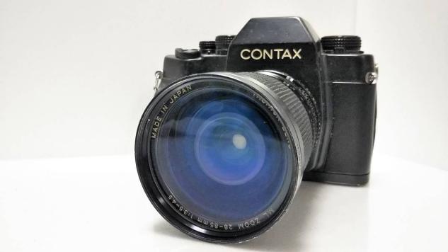 CONTAX RX 一眼レフカメラ LM ZOOM 1:3.5 28-85mm ☆ 希少セット ☆ コンタックス CONTAX RX + YASHICA ML ZOOM 28