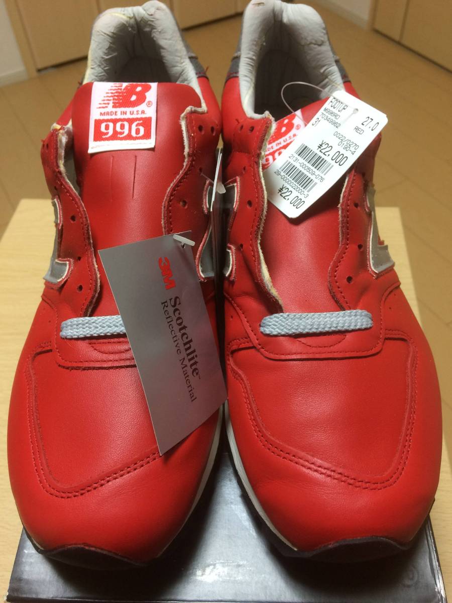 new balance ニューバランス M996 RD 27cm アメリカ製 デッドストック 