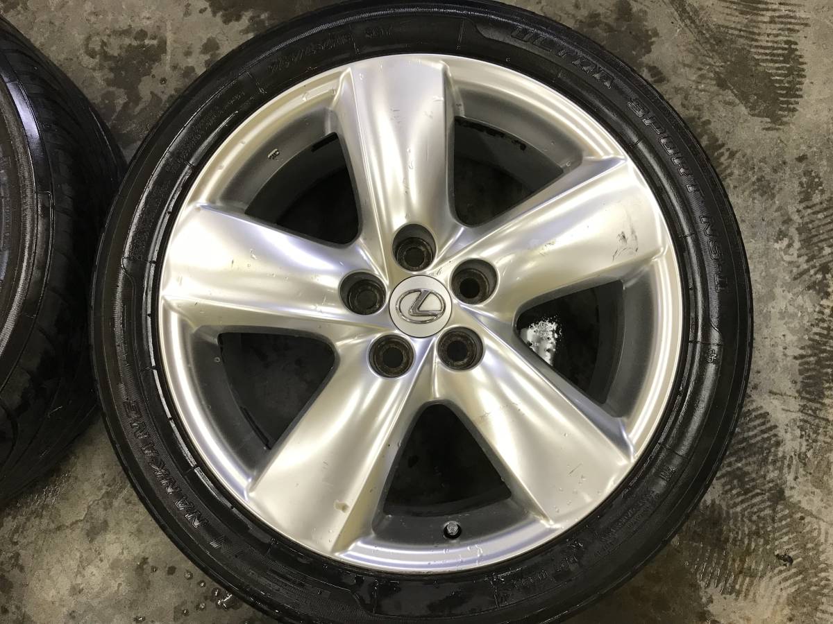 レクサスLS 245/45R19ナンカン&レクサスLS純正aw4本セット1円スタ売