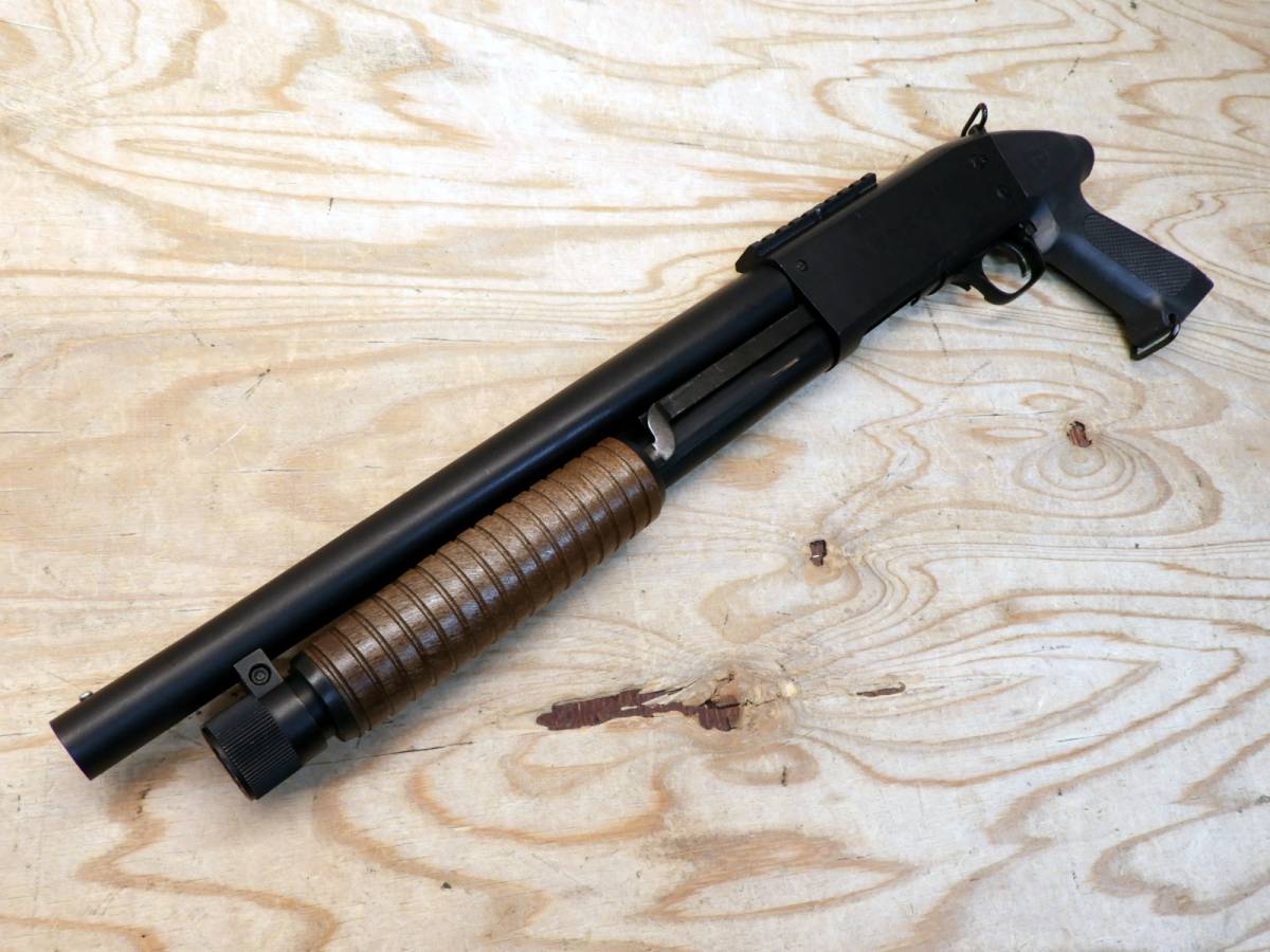 【1円スタート!!ジャンク祭!!】KTW イサカM37 ソウドオフ 18歳以上用エアショットガン (YK_2