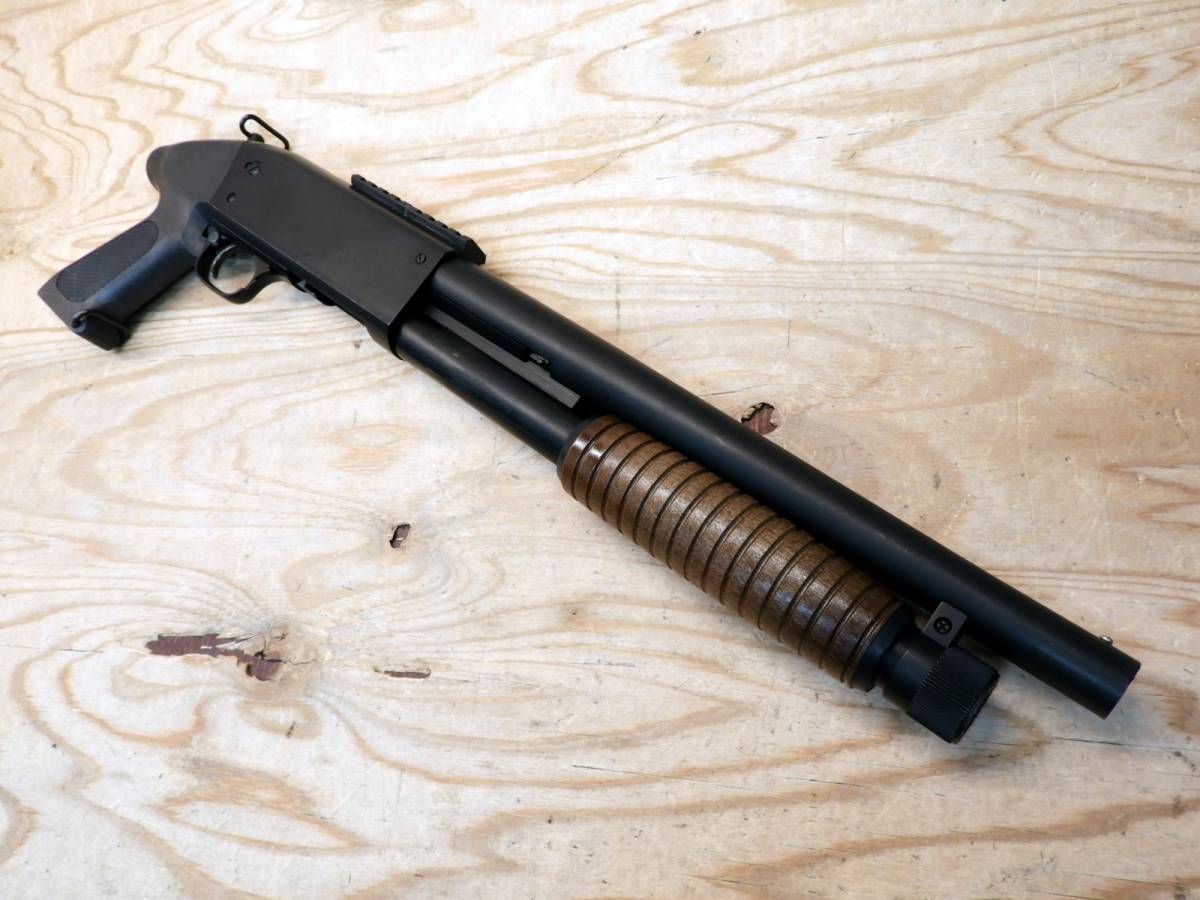 【1円スタート!!ジャンク祭!!】KTW イサカM37 ソウドオフ 18歳以上用エアショットガン (YK_3