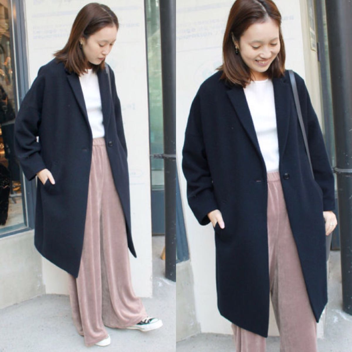 店舗在庫 16aw IENA SLOBE 完売品 モッサオーバーチェスターコート 