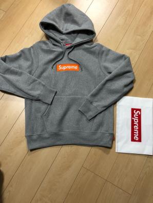 Supreme box logo hooded grey M ボックスロゴ 17FW シュプリーム パーカー