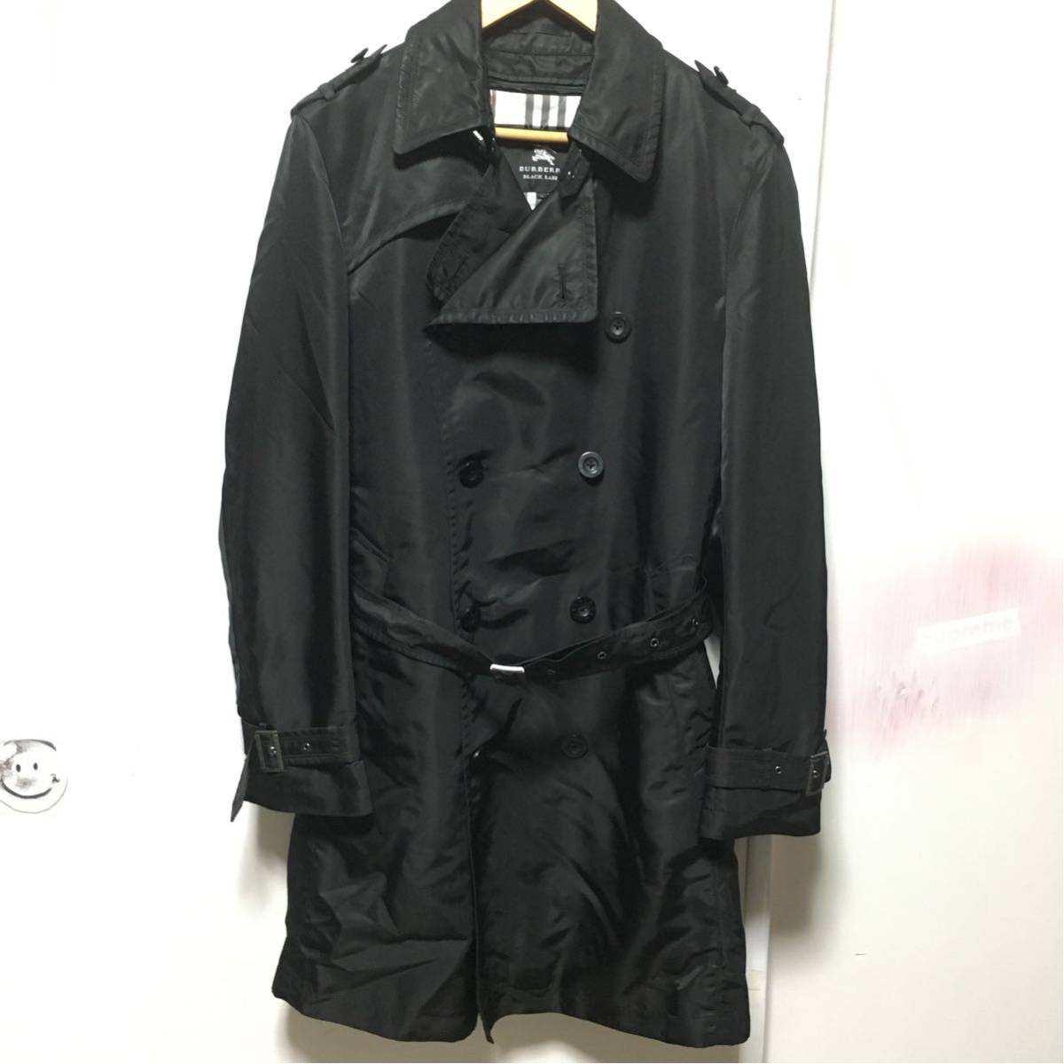 Burberry black label/中綿 ライナー/コート トレンチコート/L/black