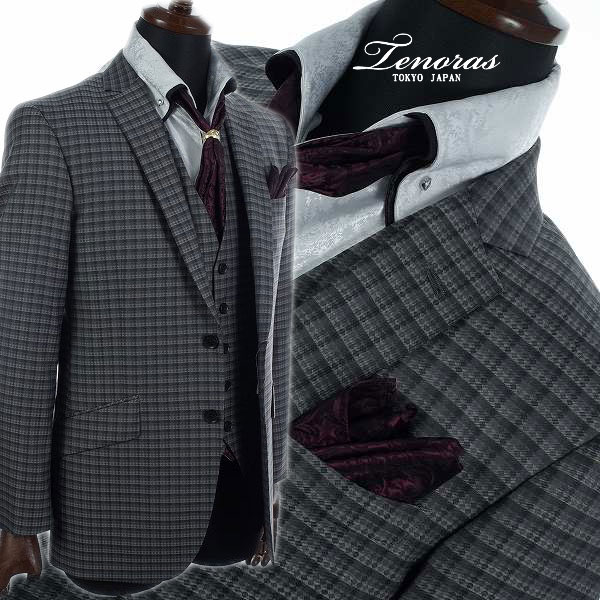 新品☆定価7万 TENORAS ティノラス 正規店本物 新作 織柄チェック