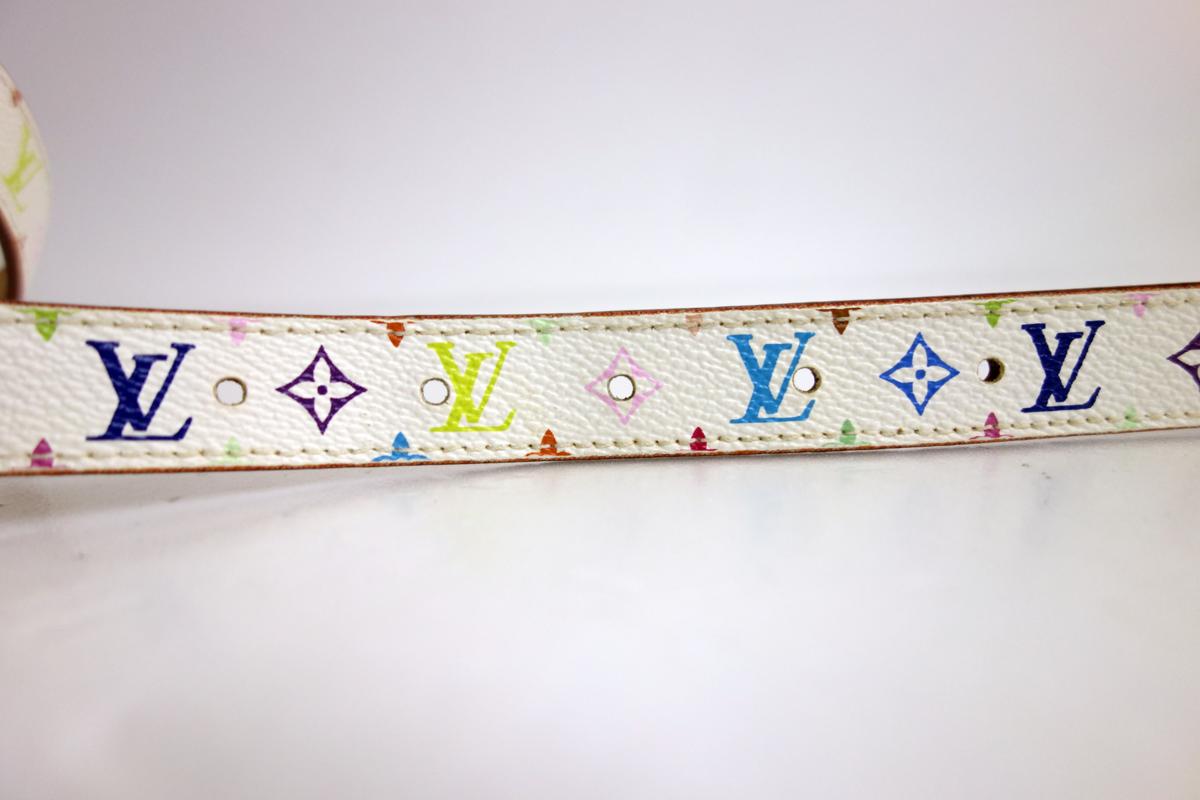 1円～本物ヴィトン ベルト マルチカラー サンチュール size80