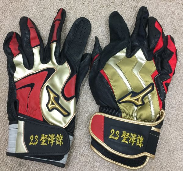 楽天イーグルス 浅村栄斗 選手 実使用 バッティンググローブ 支給品