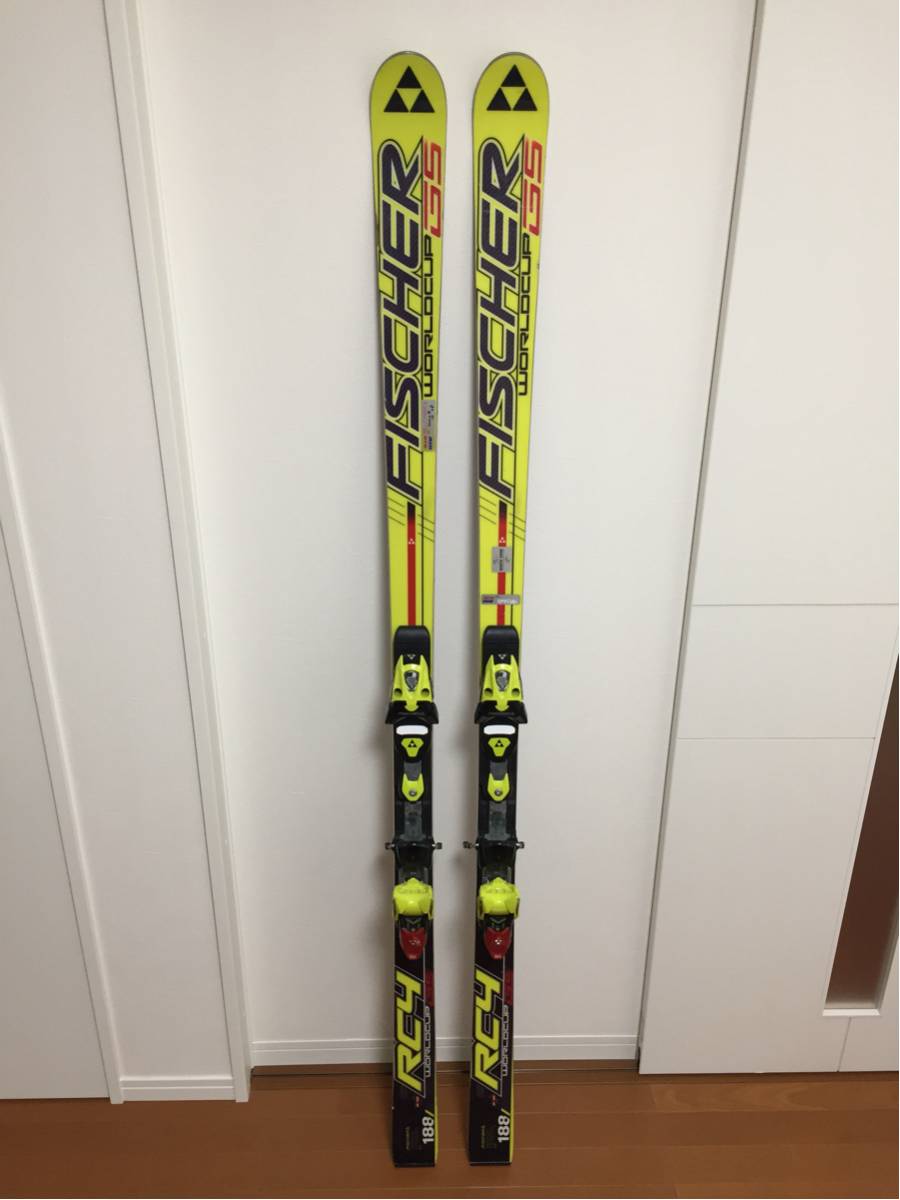FISCHER RC4 WORLDCUP GS 188cm R27m フィッシャー RC4ワールドカップGS板 ビンディングフィッシャーZ18 中古チューン済 送料無料！値下げ